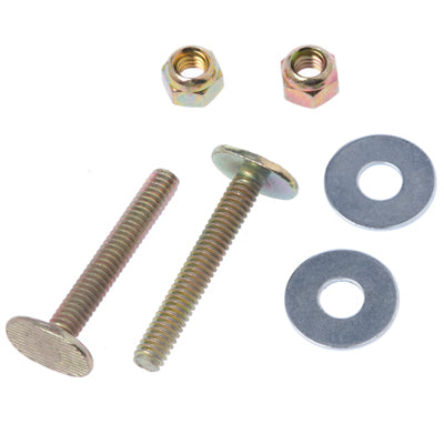 1/4" x 2-1/4" Brass Plated Closet Bolts Double Nut/Washer