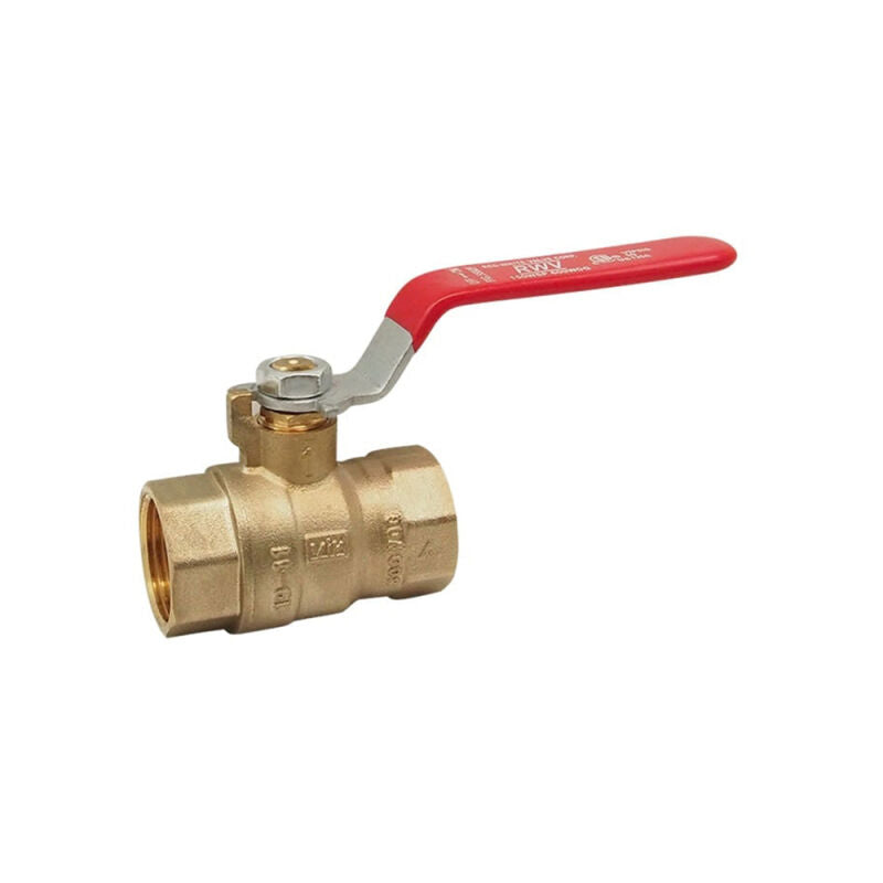 1" Brass Economy 2-Piece Full Port Ball Valves - IPS