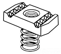 1/2" x 13" Clamping Nut - Regular Spring