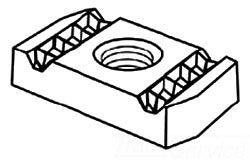 3/8" x 16" Clamping Nut - No Spring