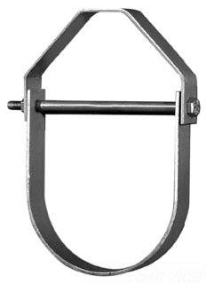 1-1/4" Light Duty Adjustable Clevis Hanger; Black & Galvanized