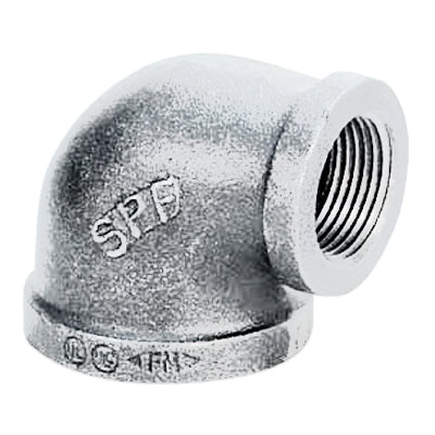 2" X 1-1/2" 90 Degree Galvanized Malleable Iron Reducing Elbows