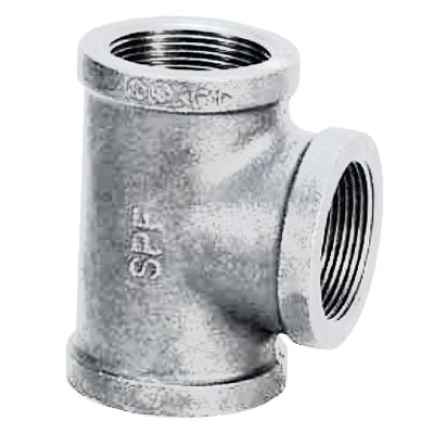 1" X 3/4" X 3/4" Galvanized Malleable Iron Reducing Tees