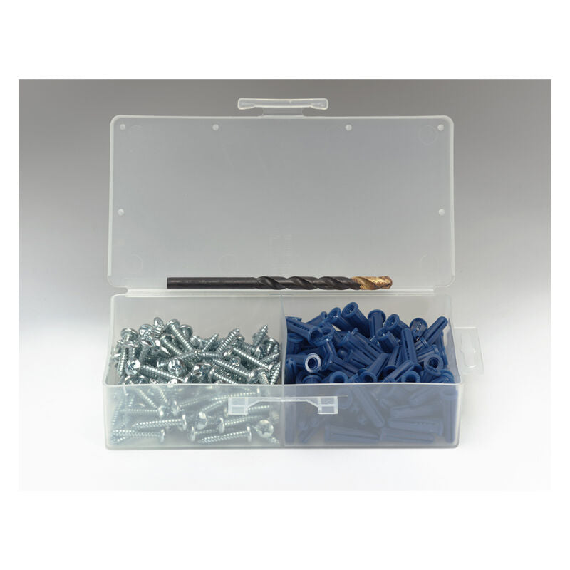 8 x 1 Pan Head Combo Plastic Anchor Kit (Box)