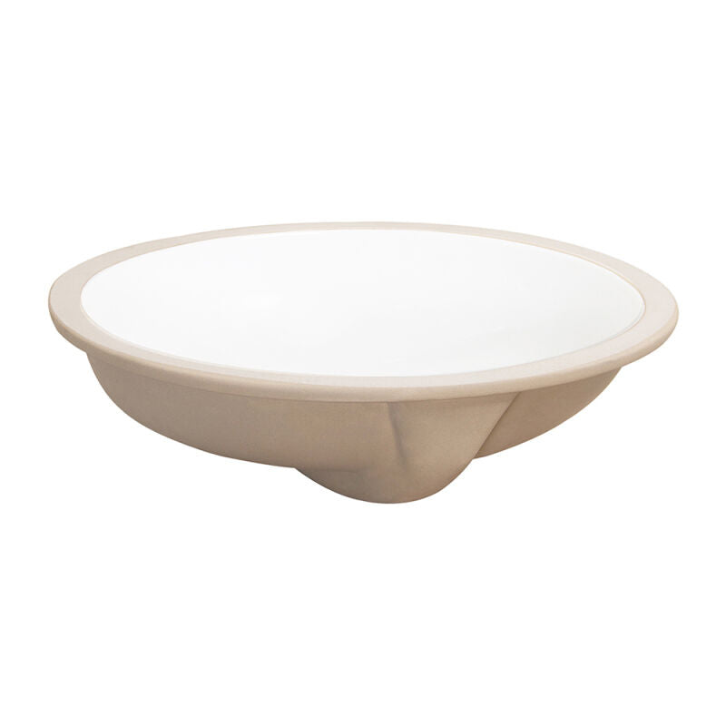 Oval Undermount Lavatory - White