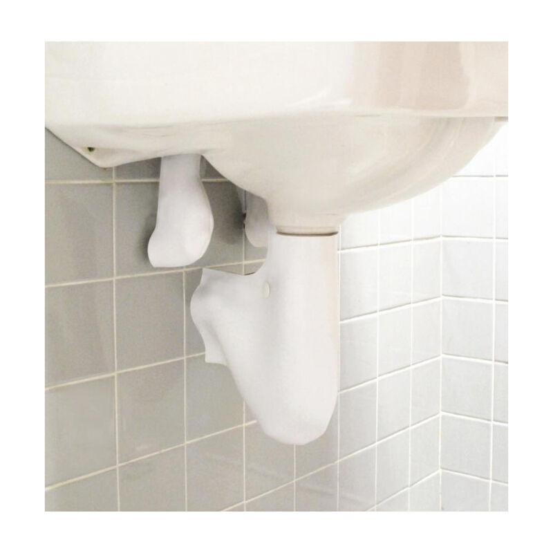 Soft ADA One P-Trap & One Angle Valve & Supply Cover - White