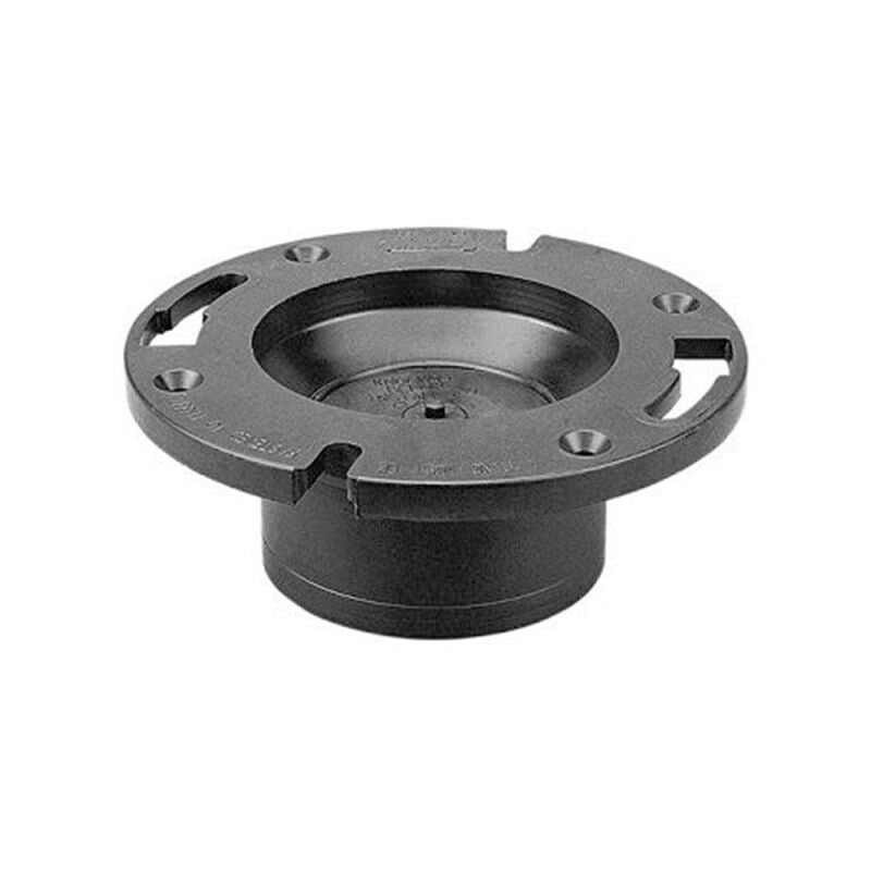 3" or 4" ABS 1 Piece Closet Flange with Test Cap