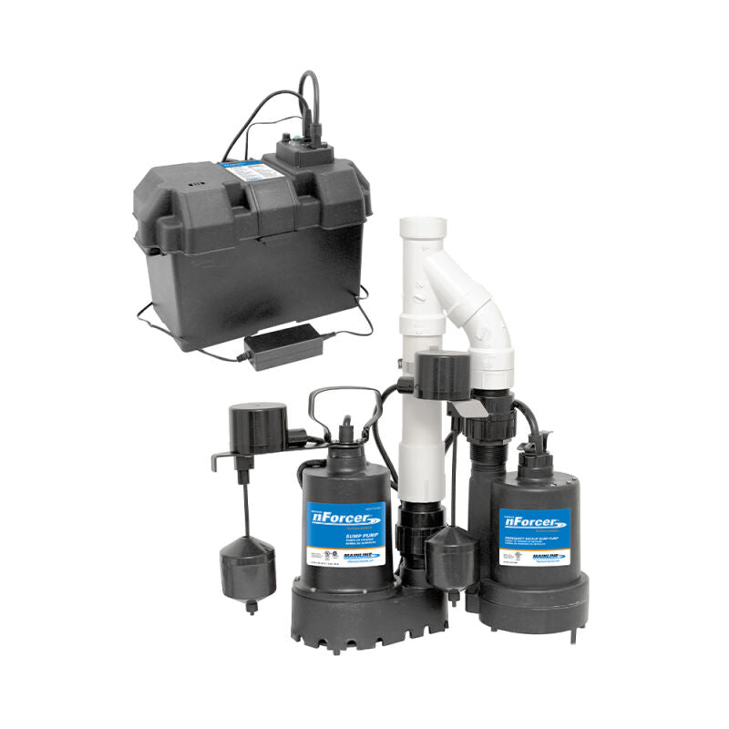 Pre-Assembled Primary & Secondary Sump Pump Backup Kit