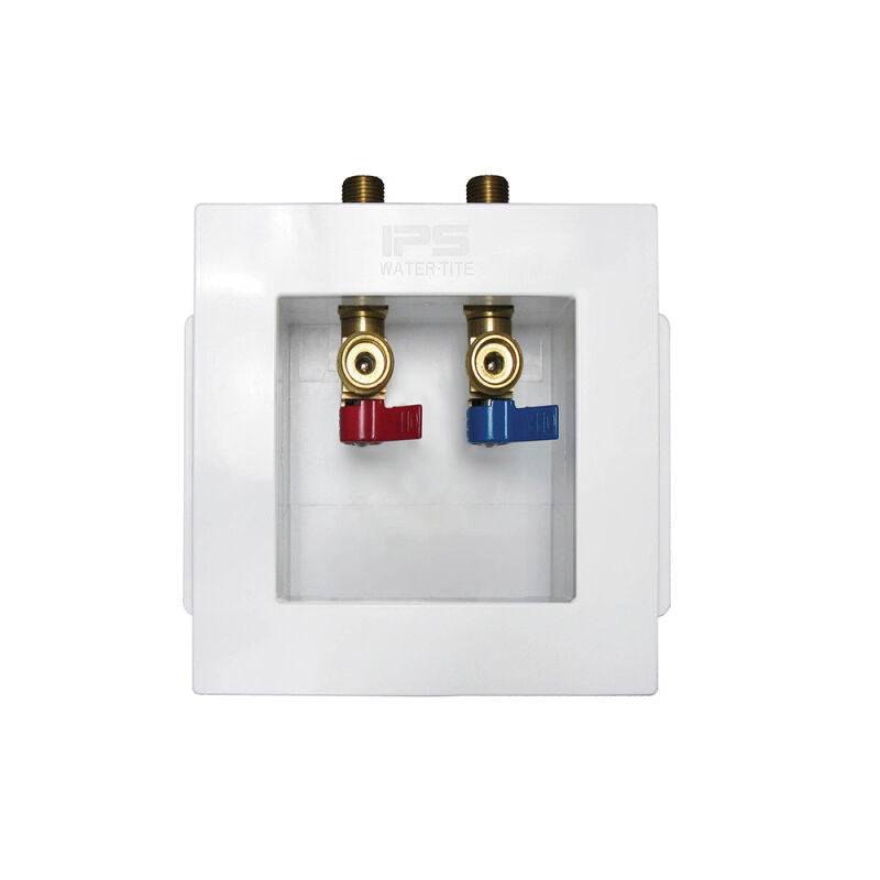 Washing Machine Outlet Box with Qtr Turn Valve 1/2" (PEX, Fire rated)