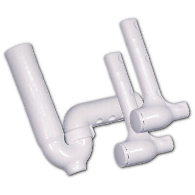 One P-trap Cover, Two Angle Valve & Supply Covers - White
