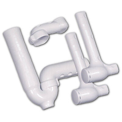 One P-trap Cover, Two Angle Valve & Supply Covers and One Offset Cover - White