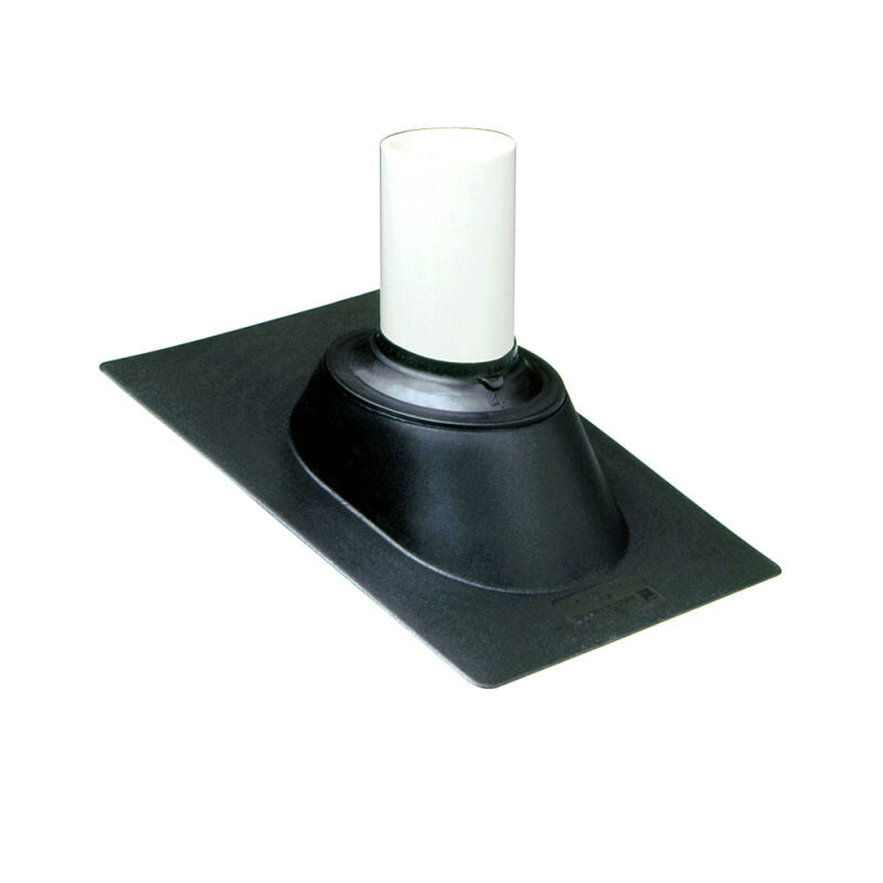 1-1/4", 1-1/2", 2" or 3" Adjustable Hard Plastic Roof Flashing 11-1/8" X 15" Base