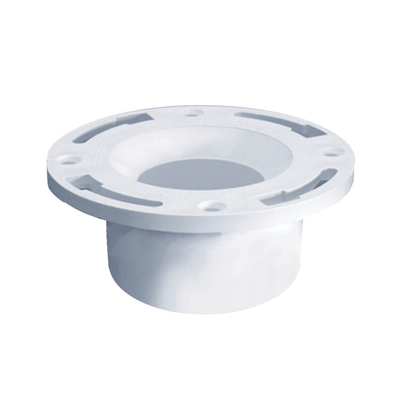 3" or 4" PVC 1 Piece Ring Closet Flange with Test Cap