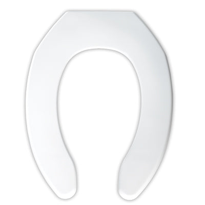 Commercial Elongated Plastic Seat - White