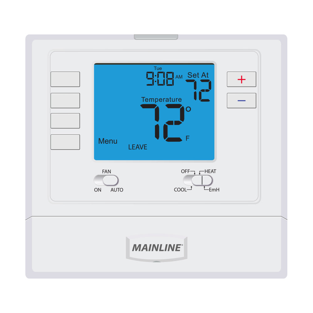 Selectable Thermostat w/ Filter Change - Conventional or Heat Pump