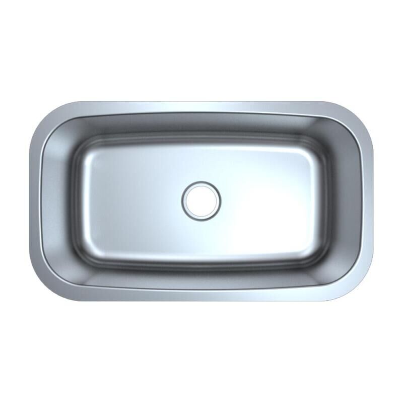 31-1/2" X 18-1/4" Single Bowl Undermount