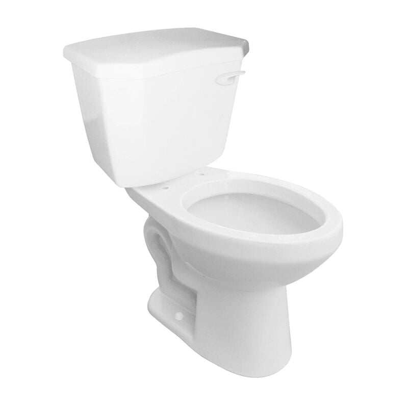 1.28 Elongated, Two-Piece, Comfortable Height (ADA) 12" Toilet Combination, Right-Hand Flush with Fluidmaster® Trim - White