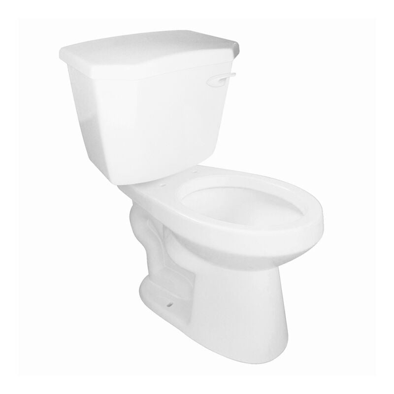 1.28 Elongated, Two-Piece, Standard Height, 12" Toilet Combination,Right-Hand Flush with Fluidmaster® Trim - White