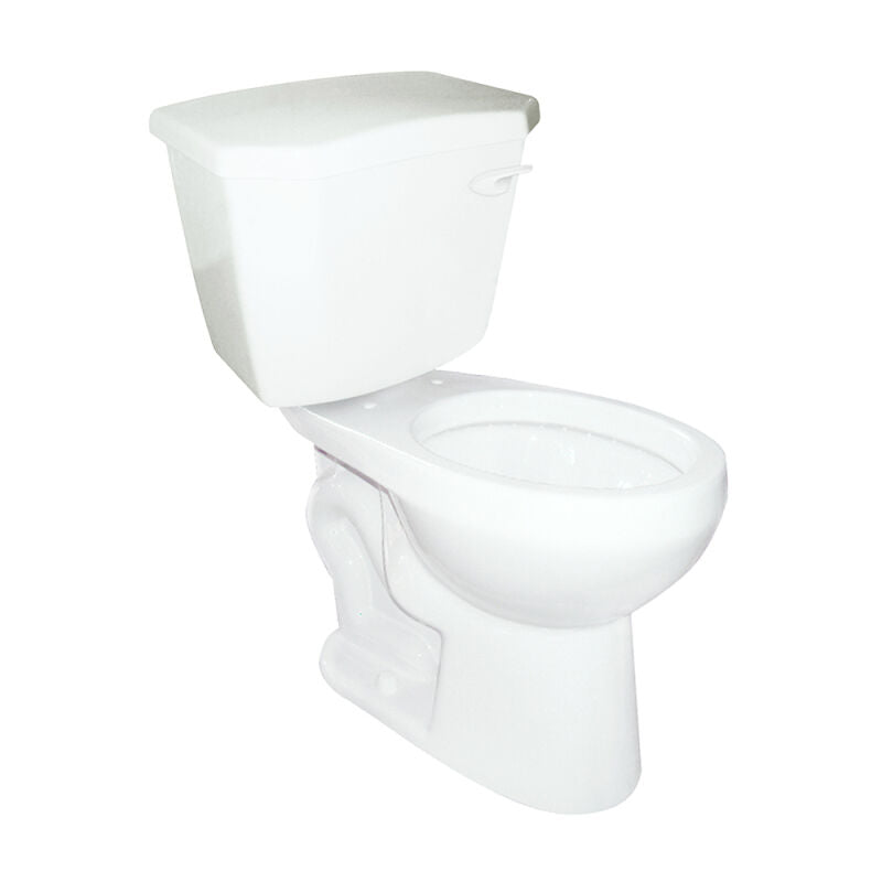 1.28 Round, Two-Piece, Comfortable Height (ADA), 12" Toilet Combination, Right-Hand Flush with Fluidmaster® Trim - White