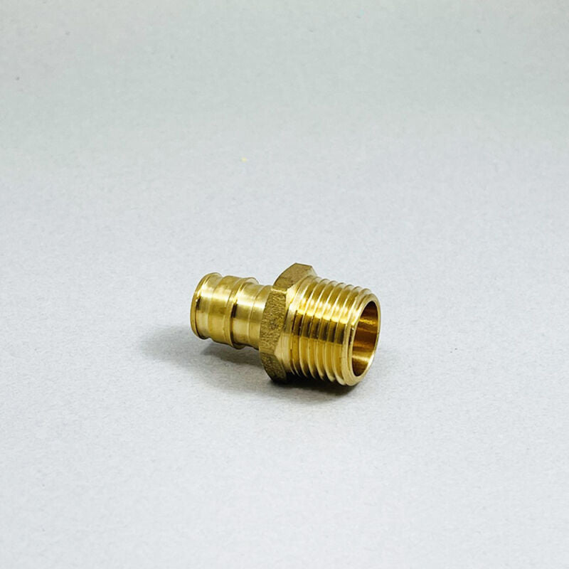 1/2" F1960 x MPT Brass Cold Expansion Pex Threaded Male Adapter Lead Free