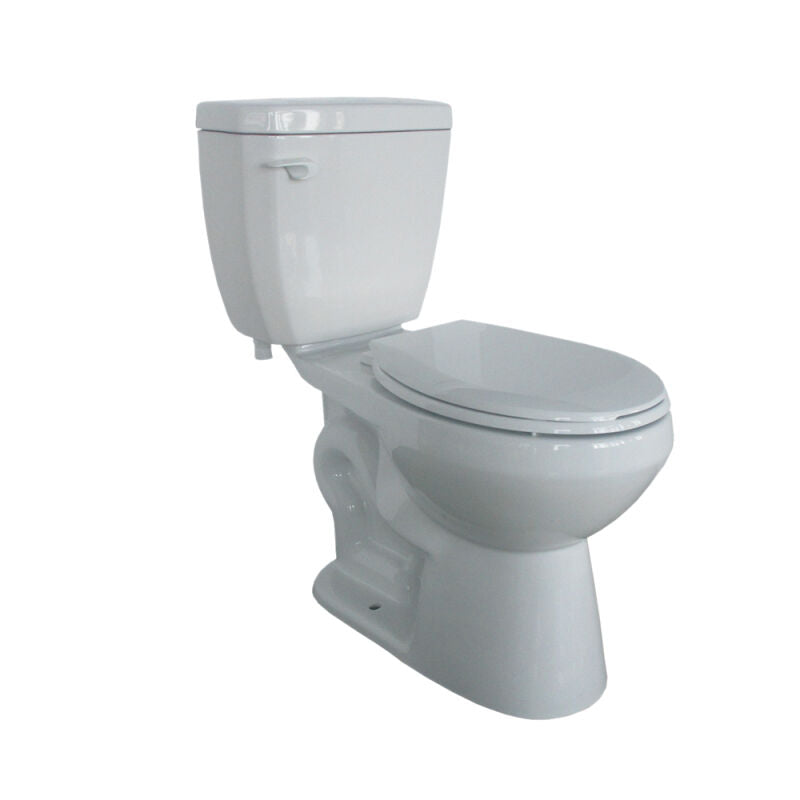 1.28 Elongated, Two-Piece, Comfortable Height (ADA) 10" Toilet Combination, Left Hand Lever - White