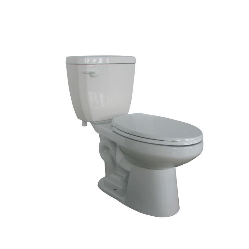 1.28 Elongated, Two-Piece, Standard Height 10" Toilet Combination, Left Hand Lever - White