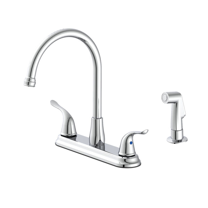 Lisburn 1.5 GPM Kitchen Faucet Two Handle with Spray