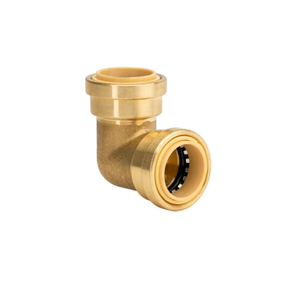 1" Push Connect Brass 90 Degree Elbows