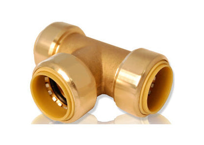 3/8" Push Connect Brass Tees
