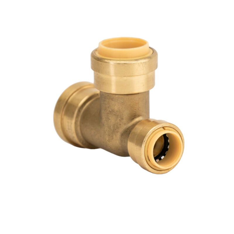 3/4" x 1/2" x 3/4" Push Connect Brass Reducing Tees