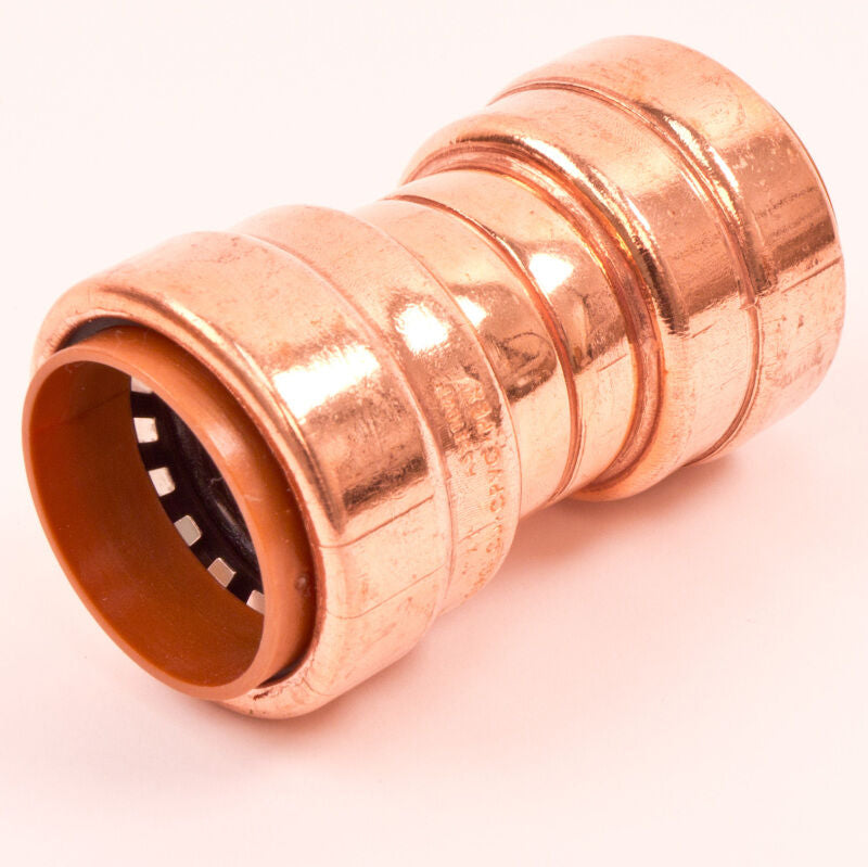 3/4" x 3/4" Push Connect Copper Straight Couplings