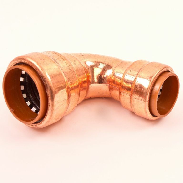 1" x 3/4" Push Connect Copper 90 Degree Reducing Elbows