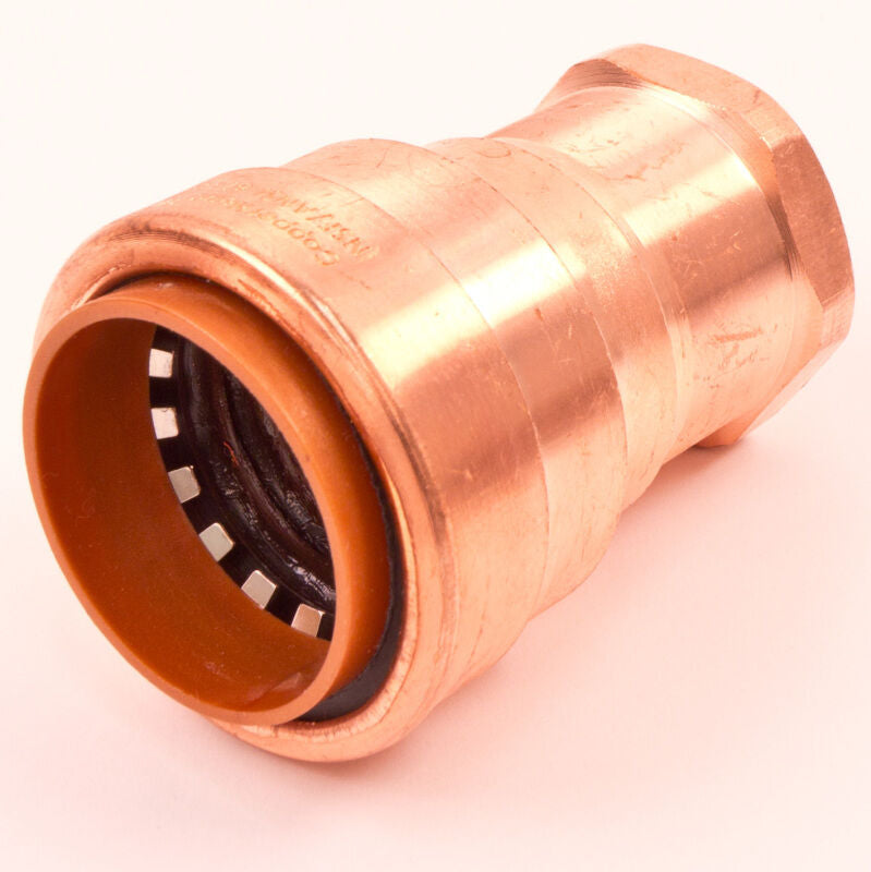 1" x 3/4" Push Connect Copper FIP Reducing Adapters