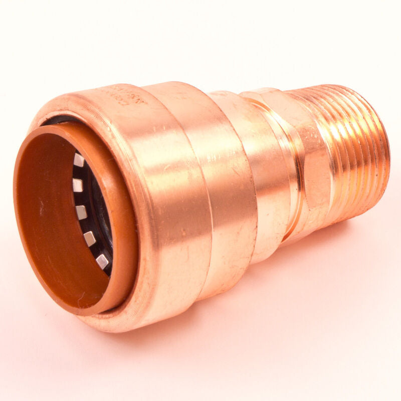 1" x 3/4" Push Connect Copper MIP Reducing Adapters