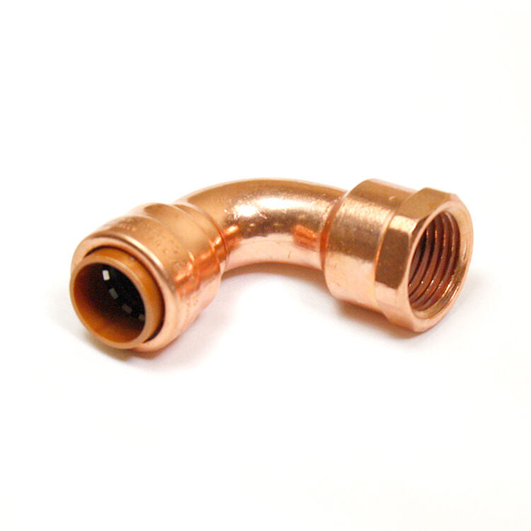 1/2" Push Connect Copper 90 Degree FIP Elbows