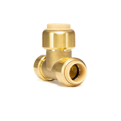 3/8" x 3/8" x 1/2" Push Connect Brass Reducing Tees