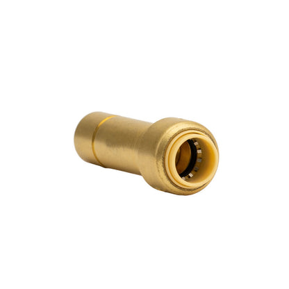 1/2" x 3/8" CTSxPush Connect Brass Reducing Couplings