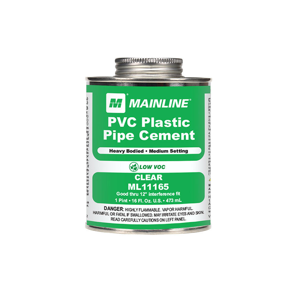 16 oz Clear Heavy Bodied PVC Cement