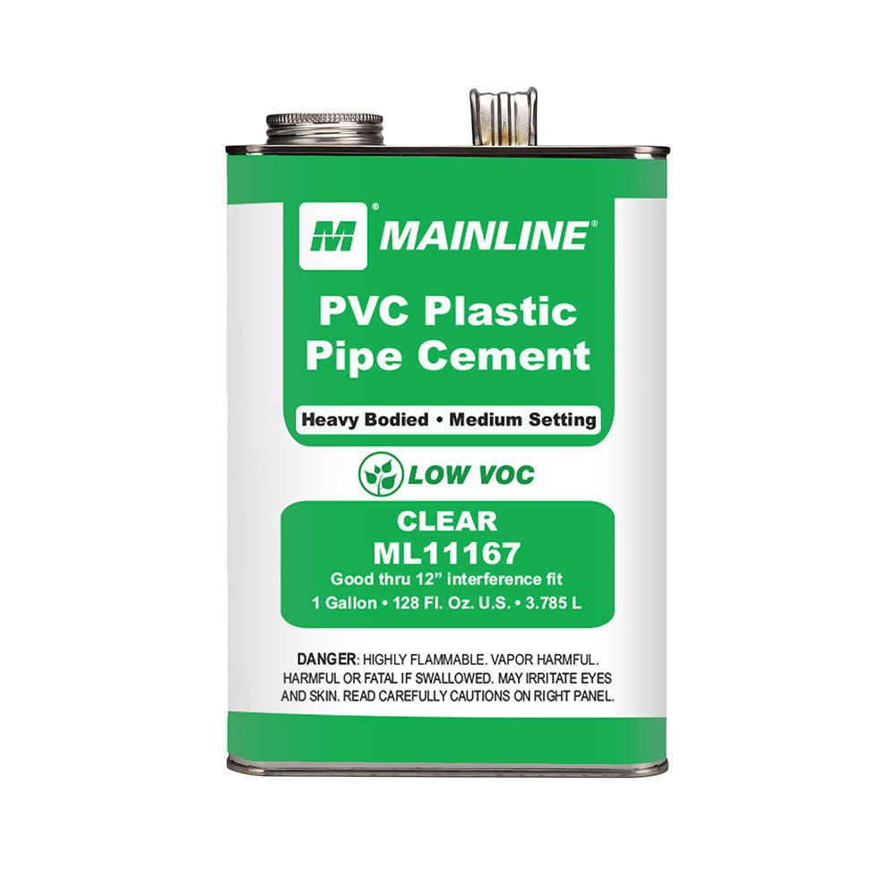 128 oz Clear Heavy Bodied PVC Cement