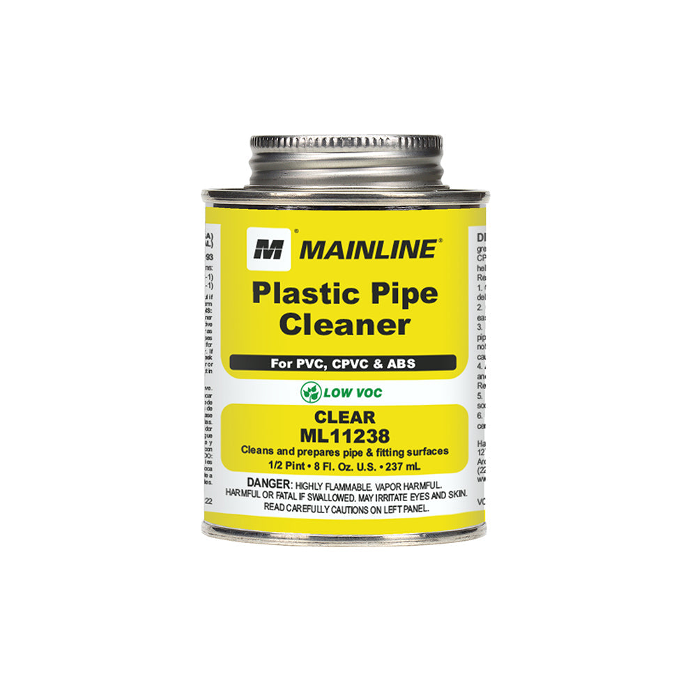 8 oz Clear Cleaner for PVC, CPVC, ABS and Styrene Applications