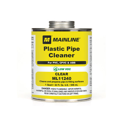 32 oz  Clear Cleaner for PVC, CPVC, ABS and Styrene Applications