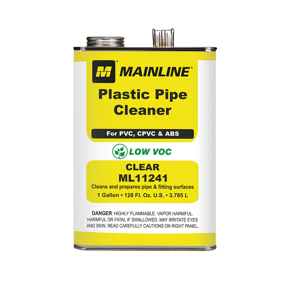 128 oz Clear Cleaner for PVC, CPVC, ABS and Styrene Applications ...