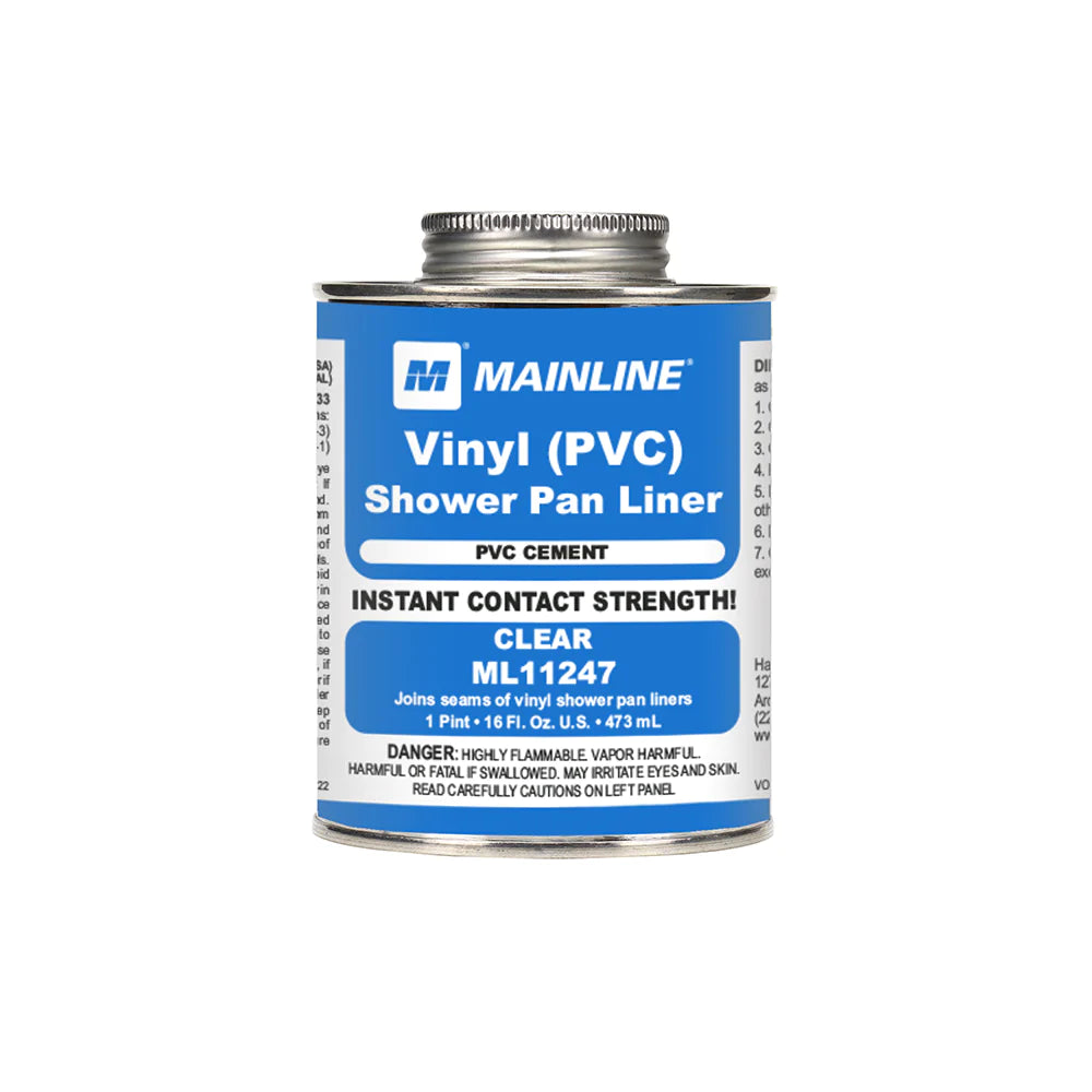 16 oz Shower Pan Liner PVC Cement