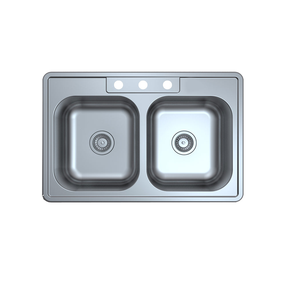 33" X 21" Overall Size, 20 Gauge - 3 Hole