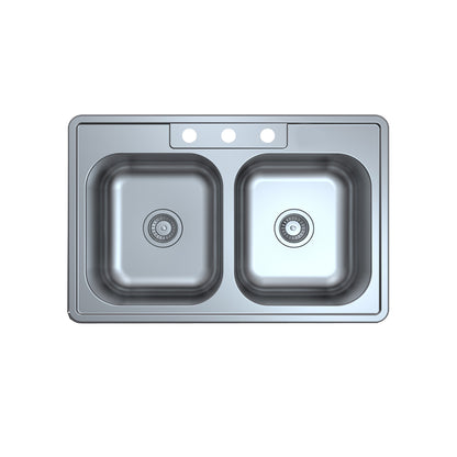 33" X 21" Overall Size, 20 Gauge - 3 Hole